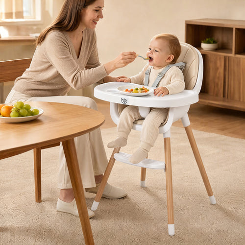 Convertible High Chair with 5-Point Harness for Babies and Toddlers