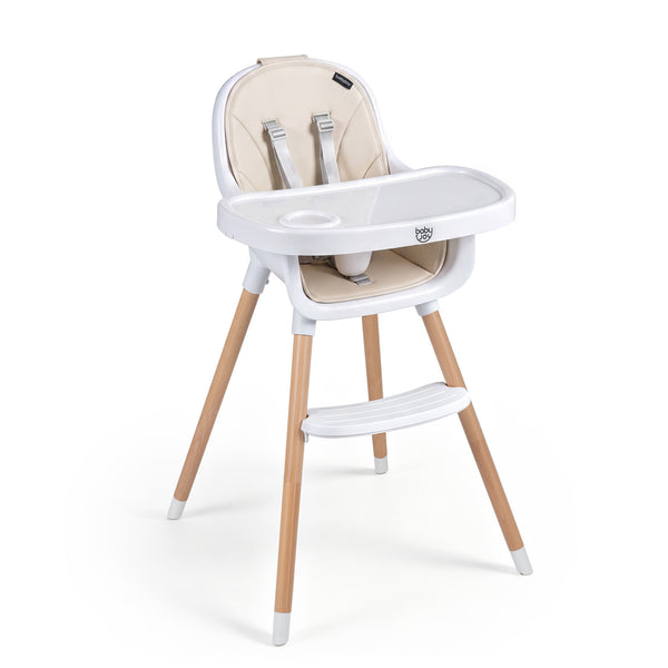 Convertible High Chair with 5-Point Harness for Babies and Toddlers