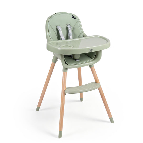 Convertible High Chair with 5-Point Harness for Babies and Toddlers
