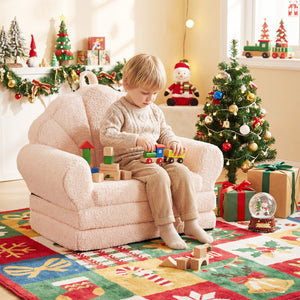 Convertible Kids Sofa 2-in-1 Fold out Toddler Couch Chair