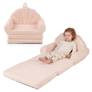 Convertible Kids Sofa 2-in-1 Fold out Toddler Couch Chair