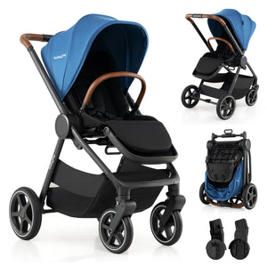 Convertible Travel Baby Stroller with Car Seat Adapters