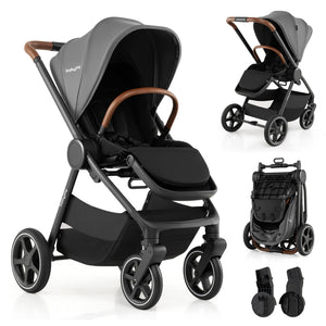 Convertible Travel Baby Stroller with Car Seat Adapters