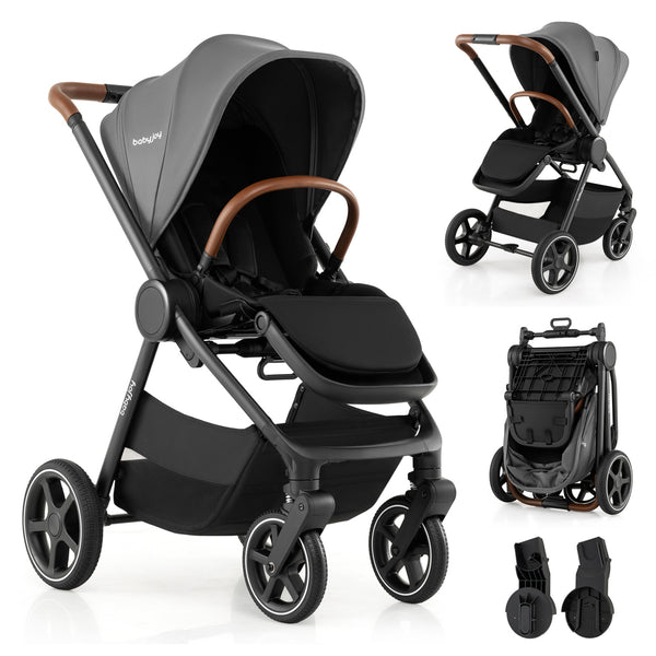 Convertible Travel Baby Stroller with Car Seat Adapters