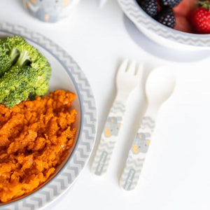 Primo Passi - Bamboo Fiber Kids, Spoon and Fork, Little Elephant