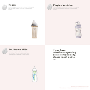 Portable bottle warmer with one adapter, angled view showcasing its compact design and functionality for on-the-go parents.
