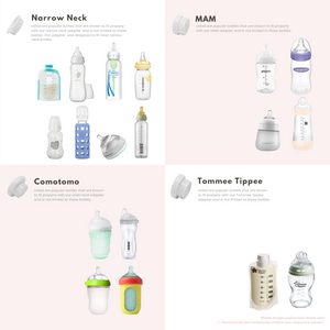 Portable bottle warmer with one adapter, shown from angle 9, perfect for on-the-go feeding.