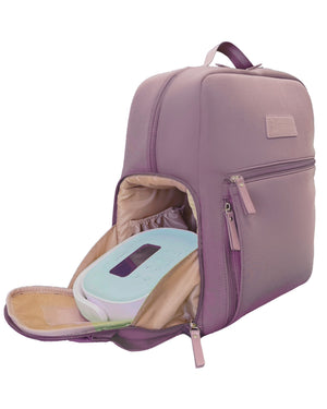 Sarah Wells Fiona Breast Pump Backpack – Neoprene, Machine Washable Bag with Insulated Storage, Laptop Sleeve & Straps
