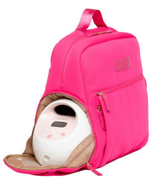 Sarah Wells Fiona Breast Pump Backpack – Neoprene, Machine Washable Bag with Insulated Storage, Laptop Sleeve & Straps