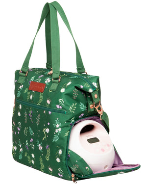 Sarah Wells Lizzy Breast Pump Tote – Lightweight, Easy-Clean Bag with Insulated Pocket, Laptop Sleeve & Side Storage – Fits Pumps & More