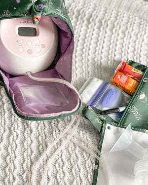 Sarah Wells Lizzy Breast Pump Tote – Lightweight, Easy-Clean Bag with Insulated Pocket, Laptop Sleeve & Side Storage – Fits Pumps & More