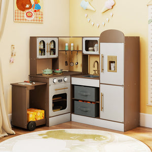 Corner Kitchen with Lights and Sounds for Kids Ages 3+ - Realistic