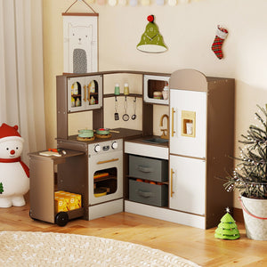 Corner Kitchen with Lights and Sounds for Kids Ages 3+