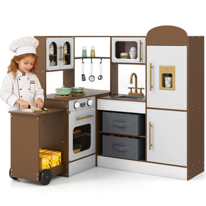 Corner Kitchen with Lights and Sounds for Kids Ages 3+ - Realistic