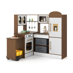 Corner Kitchen with Lights and Sounds for Kids Ages 3+ - Realistic