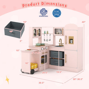 Corner Kitchen with Lights and Sounds for Kids Ages 3+