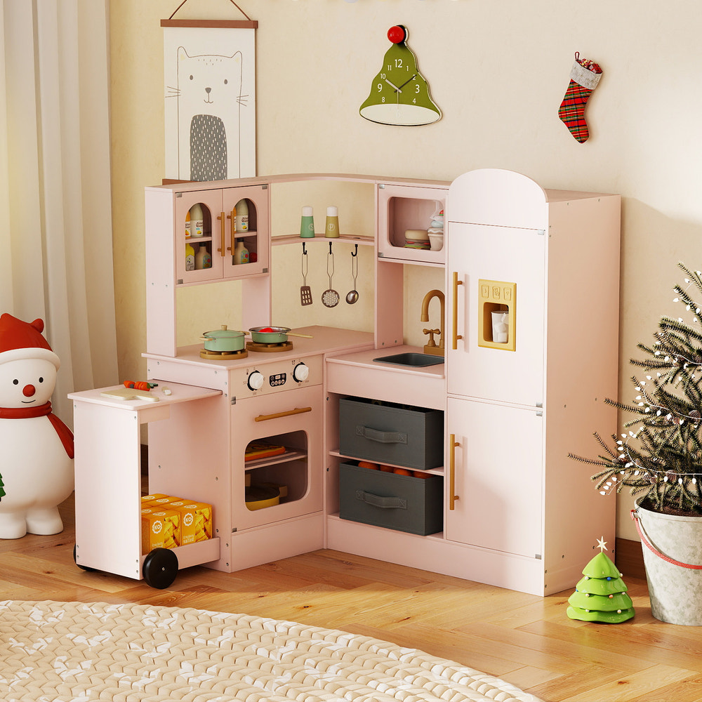 Corner Kitchen with Lights and Sounds for Kids Ages 3+ - Realistic