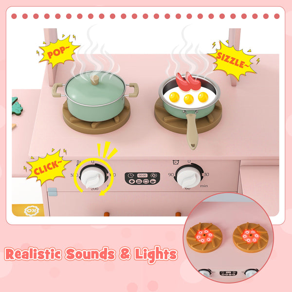 Corner Kitchen with Lights and Sounds for Kids Ages 3+ - Realistic
