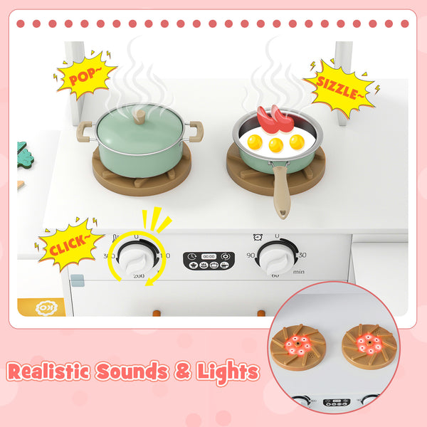Corner Kitchen with Lights and Sounds for Kids Ages 3+ - Realistic