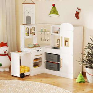 Corner Kitchen with Lights and Sounds for Kids Ages 3+ - Realistic