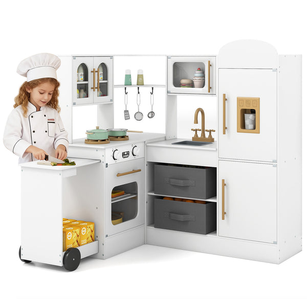Corner Kitchen with Lights and Sounds for Kids Ages 3+ - Realistic