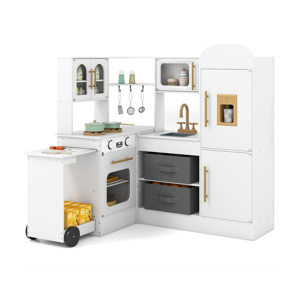 Corner Kitchen with Lights and Sounds for Kids Ages 3+ - Realistic