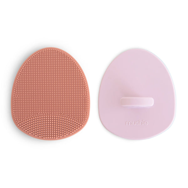 Cradle cap brushes for gentle scalp care, angled view showcasing soft bristles for baby comfort.