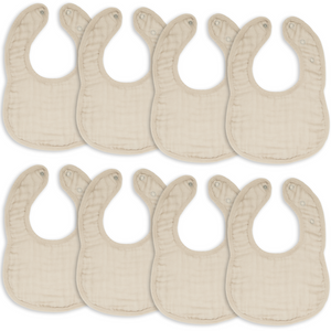 Muslin Bibs in Sand