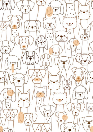 Cute Dogs Printed Canopy