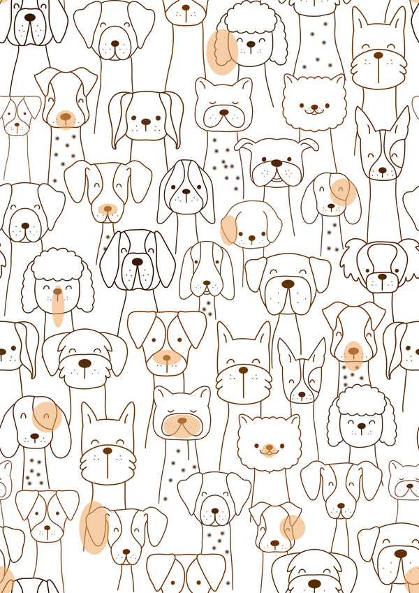 Cute Dogs Printed Canopy