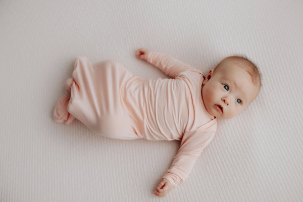 Heavenly Pink Newborn Knotted Baby Gown