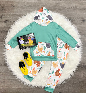 Chick Chick Hooded Set