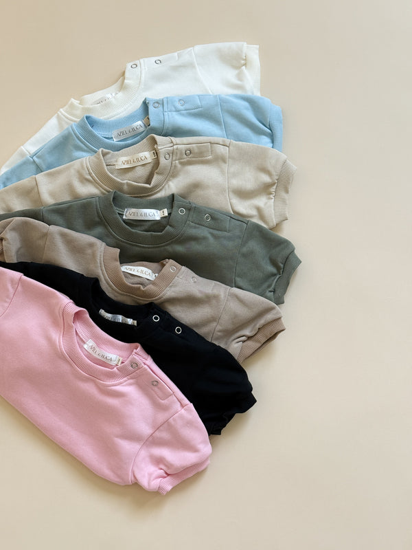 Short Sleeve Bubble Romper - MOOGCO Baby