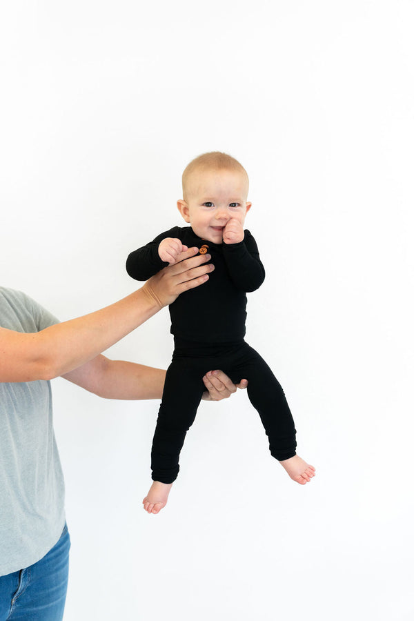 Black Infant 2-Piece Bamboo Set