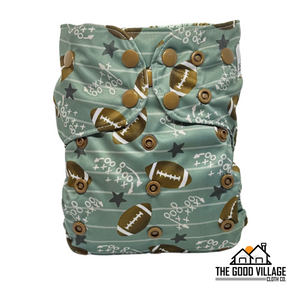 One Size Pocket Diaper - Touchdown