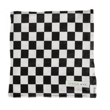 Race Black & White Checkered Stretch Swaddle