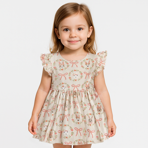 Bows & Bunnies (Twirl Dress)