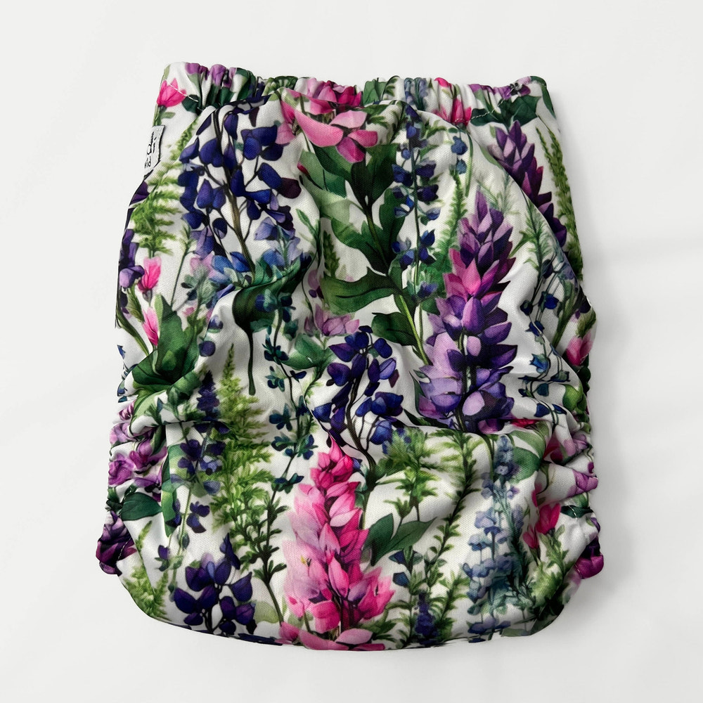 Cloth Diaper Cover - Lupine Blooms - MOOGCO Baby