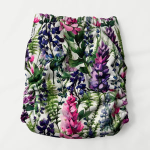 Cloth Diaper Cover - Lupine Blooms