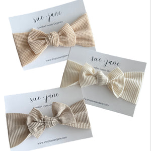 Organic Cotton Waffle Baby Headband | 0–2 Years