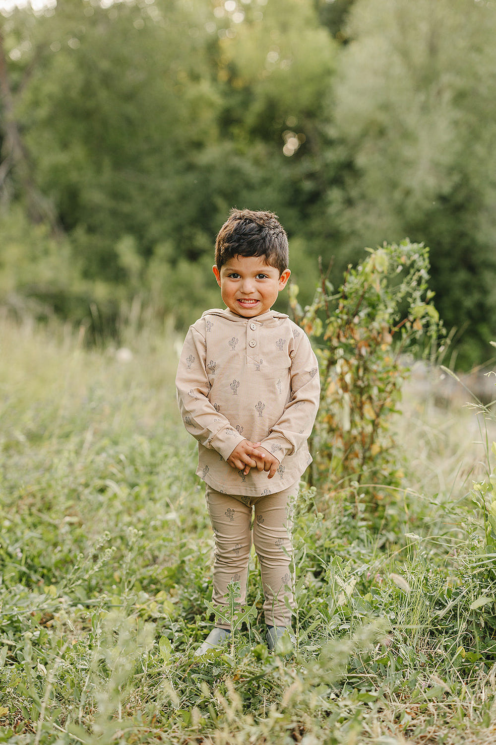 Cactus hooded baby set, featuring a cute design, perfect for cozy and stylish outfits.