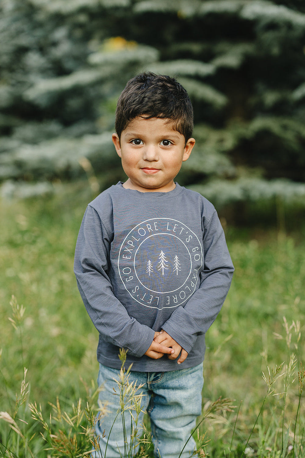 Explore Long Sleeve Cotton Tee for babies in soft fabric, perfect for comfort and style in everyday wear.