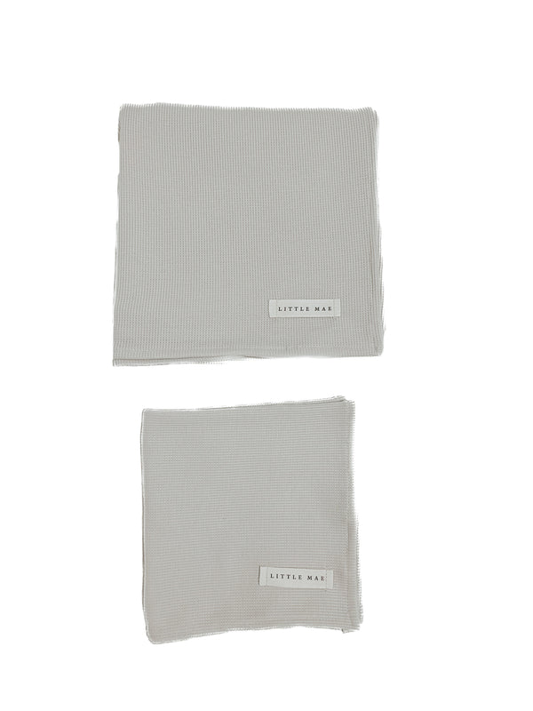 Coco Ivory Waffle Knit Blanket