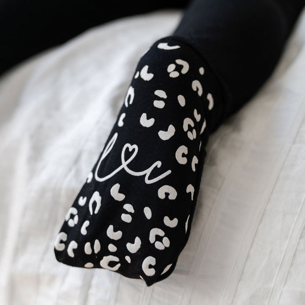 Allie Black Bamboo Convertible Footie (2T-4T)