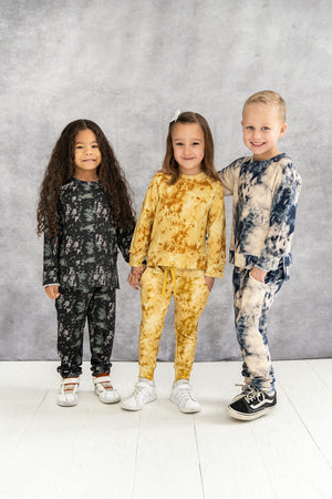 Blue Tie-Dye Jogger Set