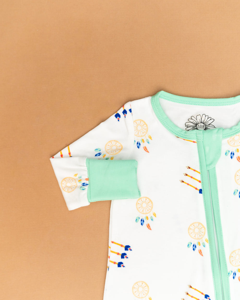 SALE: Dreamcatcher Mint Bamboo Onesie