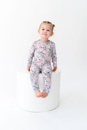 Allie Floral Bamboo 2-Piece Long Sleeve Set