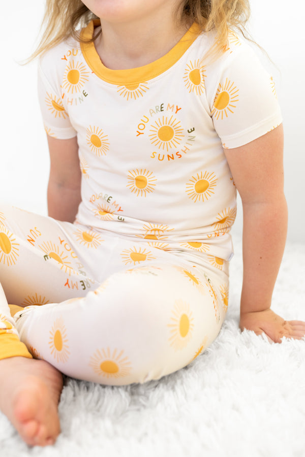 You Are My Sunshine Short-Sleeve PJ Set