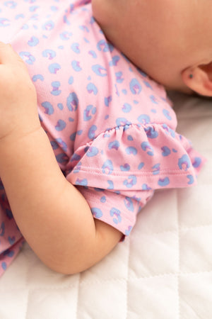 Lillian Leopard Bamboo Peplum Top