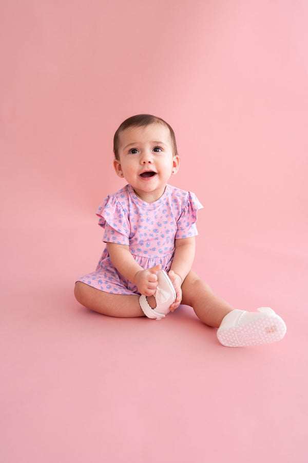 Lillian Leopard Bamboo Peplum Top